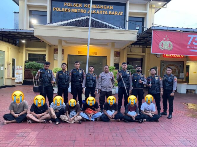 
 Tim Patroli Perintis Presisi Polres Metro Jakarta Barat gagalkan tawuran remaja. 